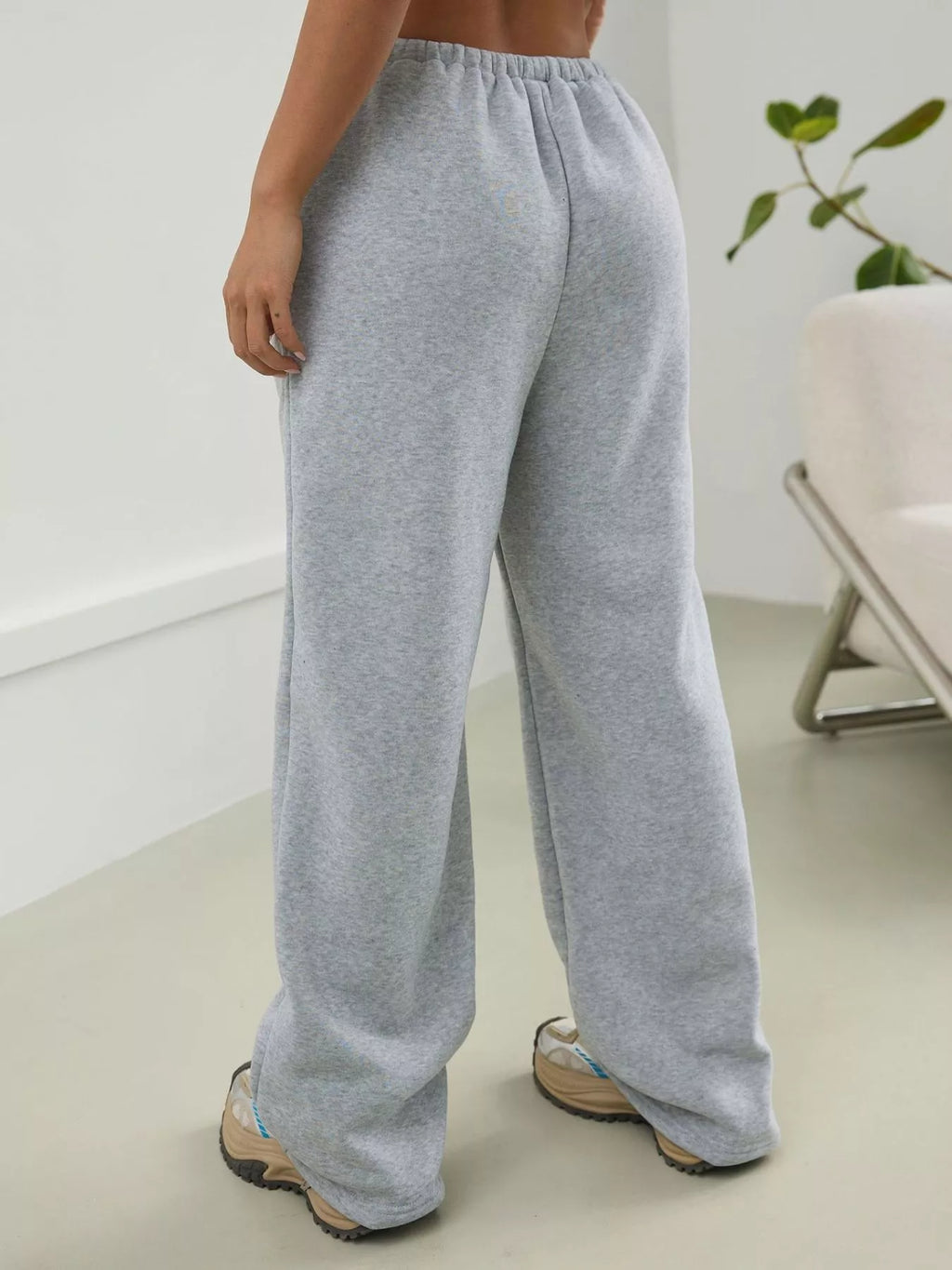 Casual Drawstring High Waist Wide Leg Sweatpants (2)