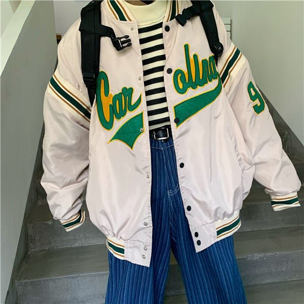 Vintage Harajuku Jacket Hip Hop Loose photo 4