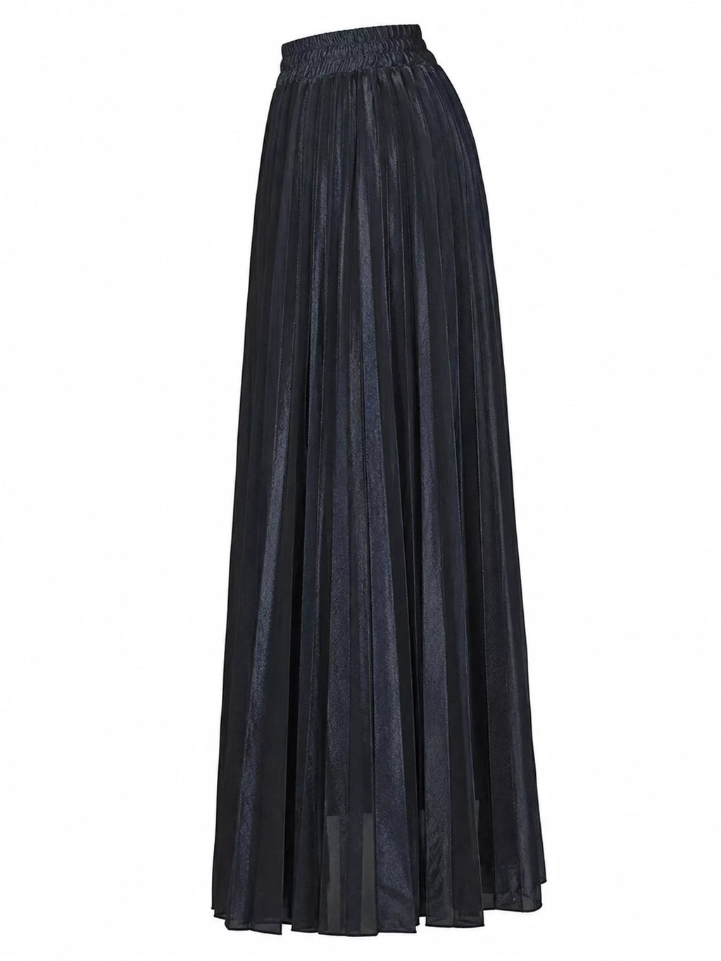 High-waisted Pleated Maxi Skirt (22)