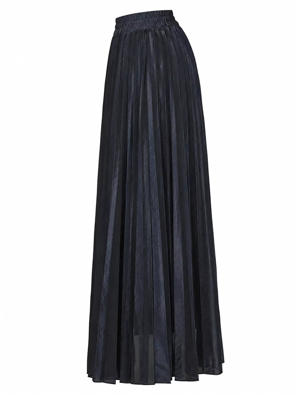 High-waisted Pleated Maxi Skirt (22)