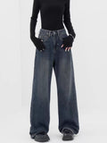 Retro Dark Blue Wide Leg Jeans Baggy Straight Trousers variant CJNZ205164001AZ|CJNZ205164002BY|CJNZ205164003CX|CJNZ205164004DW