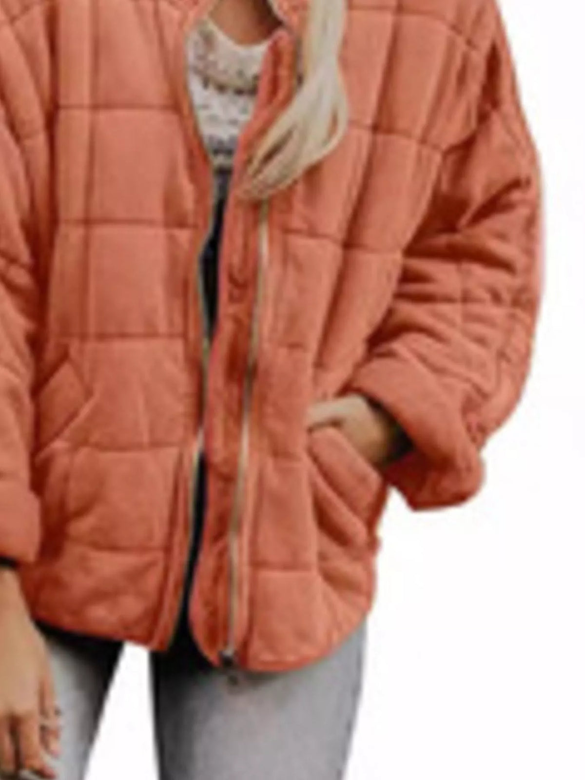 Quilted Zip Up Outerwear (30)