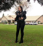 Leather Casual Ruffled Jacket photo 1