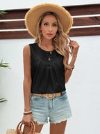 Ruched Round Neck Tank (6)