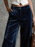 Full Wide-leg Velvet Pants (6)