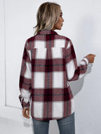 Plaid Button Up Flannel Shirt (6)
