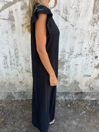 Full Size V-neck Cap Sleeve Wide Leg Jumpsuit Plus (22)