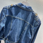 Button Denim Loose Top photo 11