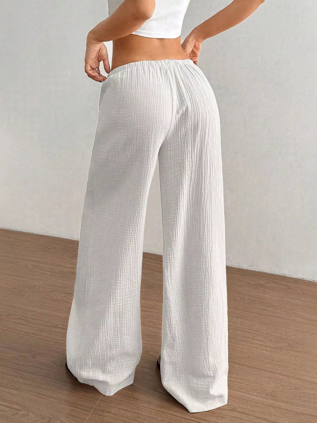 Wide-leg Drawstring Pants (6)