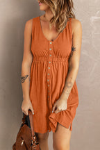Sleeveless Button Down Mini Magic Dress (27)