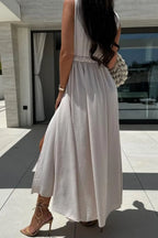 Surplice Sleeveless Slit Maxi Dress (5)