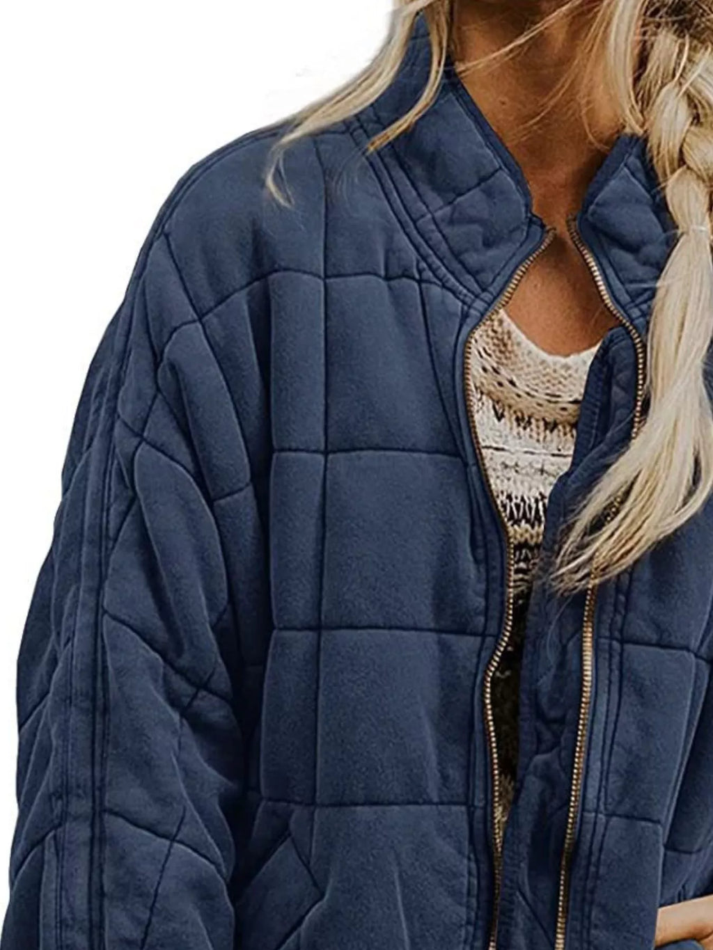 Quilted Zip Up Outerwear (17)