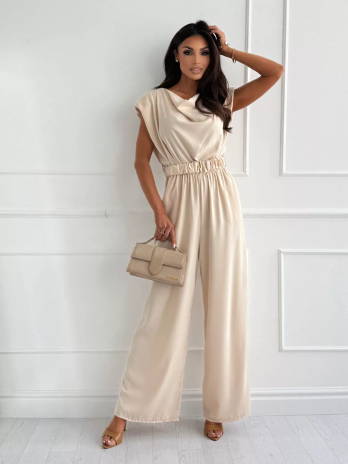 Cowl Neck Wide-leg Jumpsuit (15)