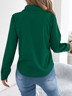 Pleated Front Long Sleeve Shirt (15)