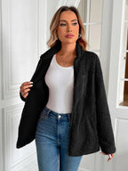Zip Up Long Sleeve Fuzzy Jacket (22)