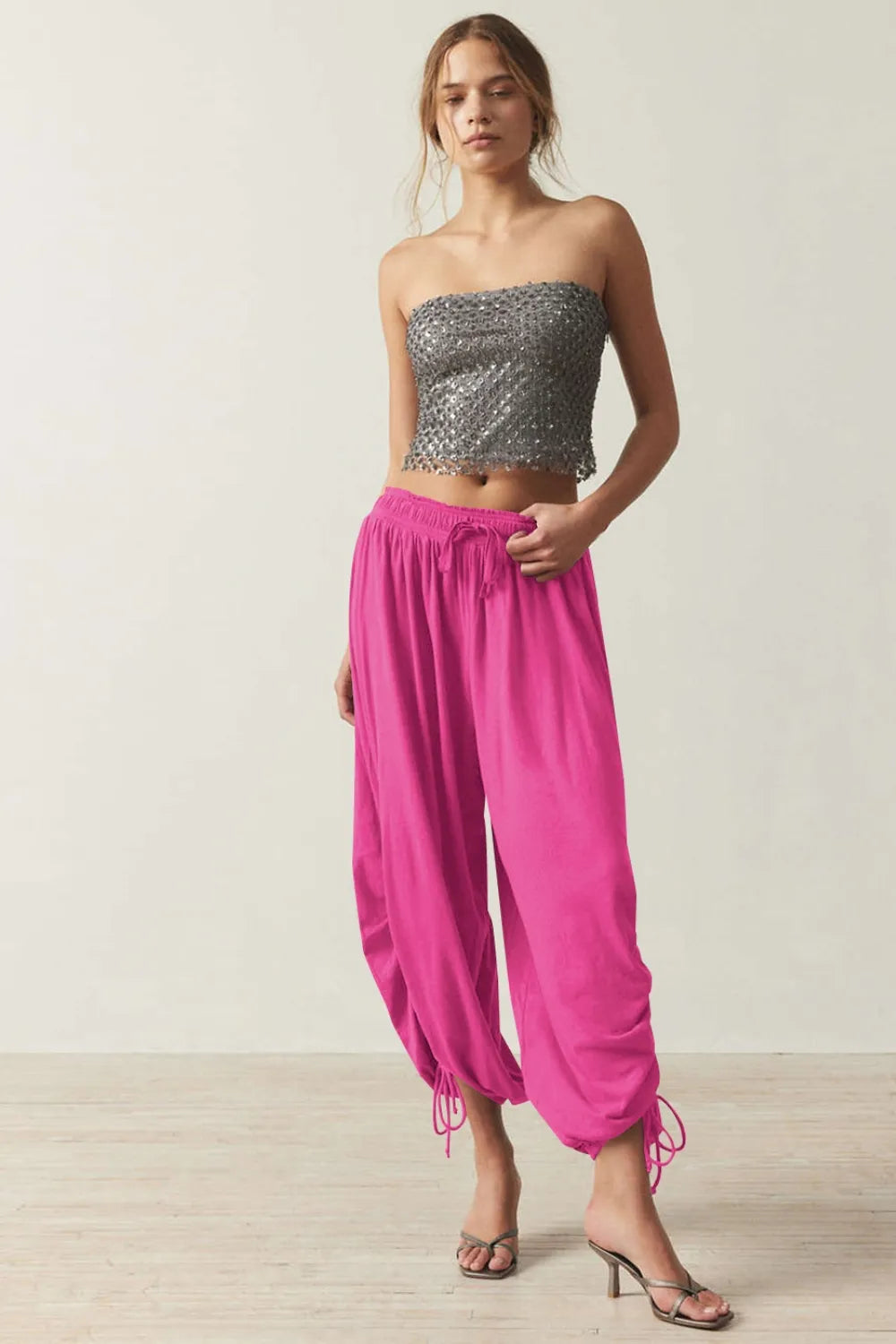 Drawstring Ruched Pants (22)
