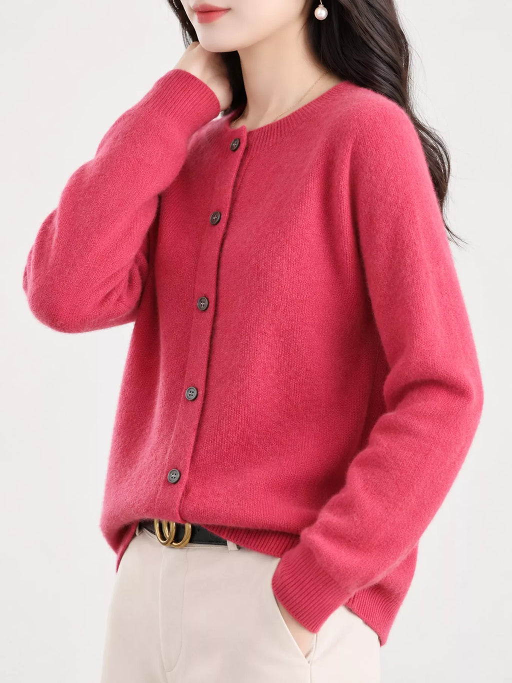 Button-down Long Sleeve Cardigan (58)