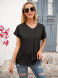 V-neck Short Sleeve T-shirt