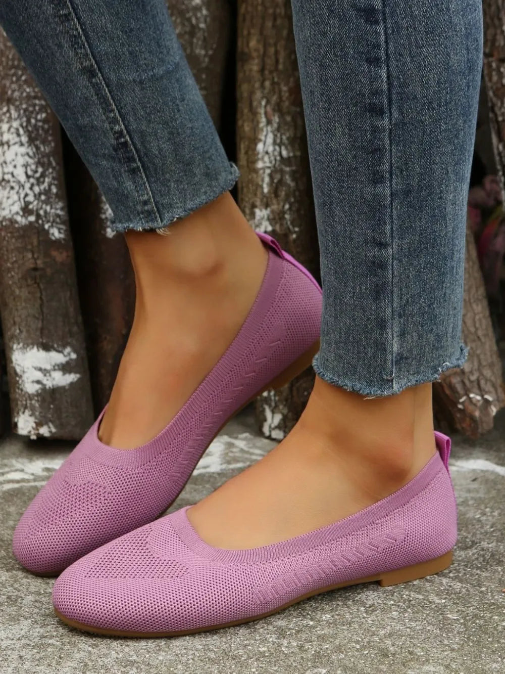Polyester Flat Slip-ons (6)