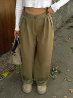 High-waisted Pleated Wide-leg Pants (22)