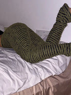 Striped Fuzzy Textured Knit Pants (10)
