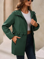 Outdoor Waterproof Long Sleeve Hooded Windbreaker (15)