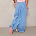Bow High Waist Wide Leg Jeans photo 2
