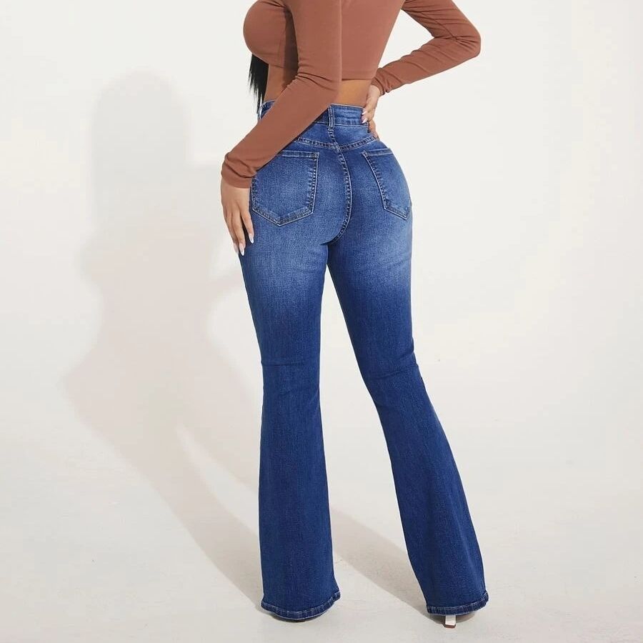 High Waist Stretch Clinch Skinny Jeans photo 4