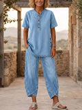 Full Cropped Denim Set
