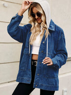 Oversized Button Up Denim Jacket Hood (24)