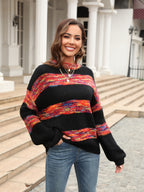 Striped Drop Shoulder Sweater (8)