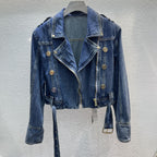 Button Denim Loose Top photo 7