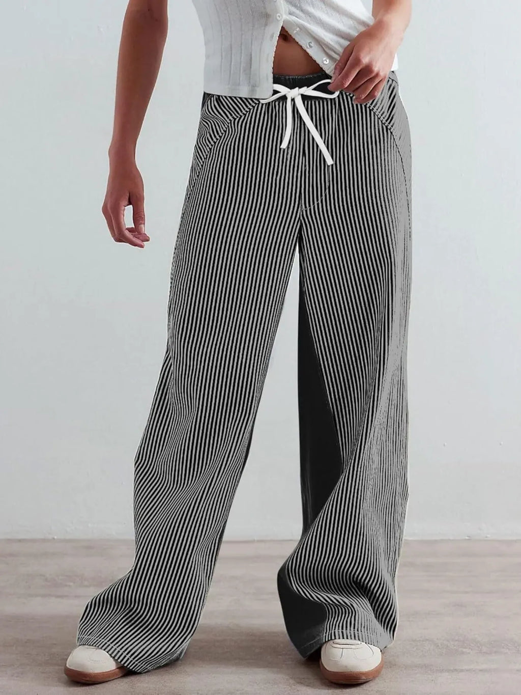 Striped Wide Leg Jeans (12)