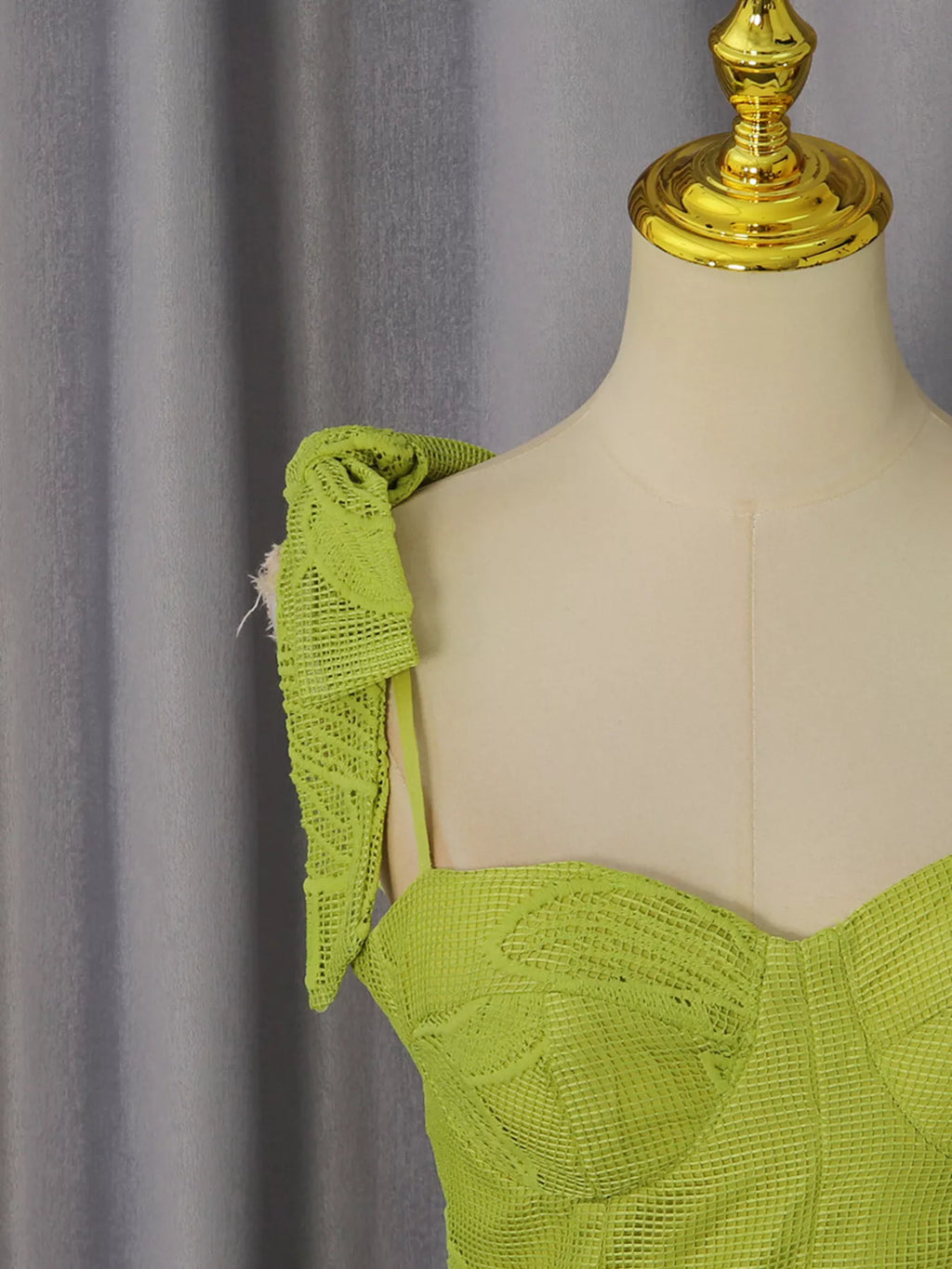 Sweetheart Neck Tie-strap Dress (10)