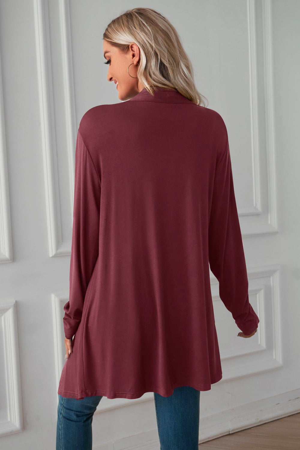 Open Front Long Sleeve Cardigan (20)