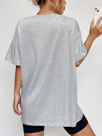 Round Neck Short Sleeve Ghost Graphic T-shirt (8)
