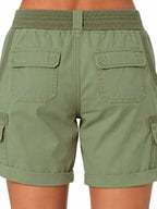 Full Size Drawstring Cargo Shorts Plus (21)