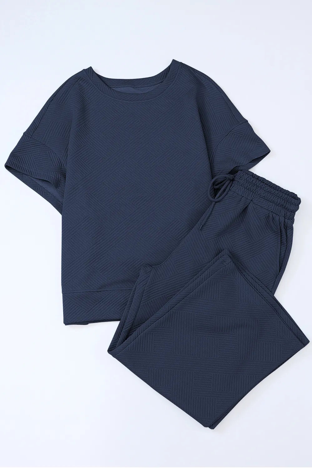 Short Sleeve Top Pants Set (28)
