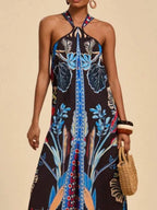 Printed Halter Wide-leg Jumpsuit (9)