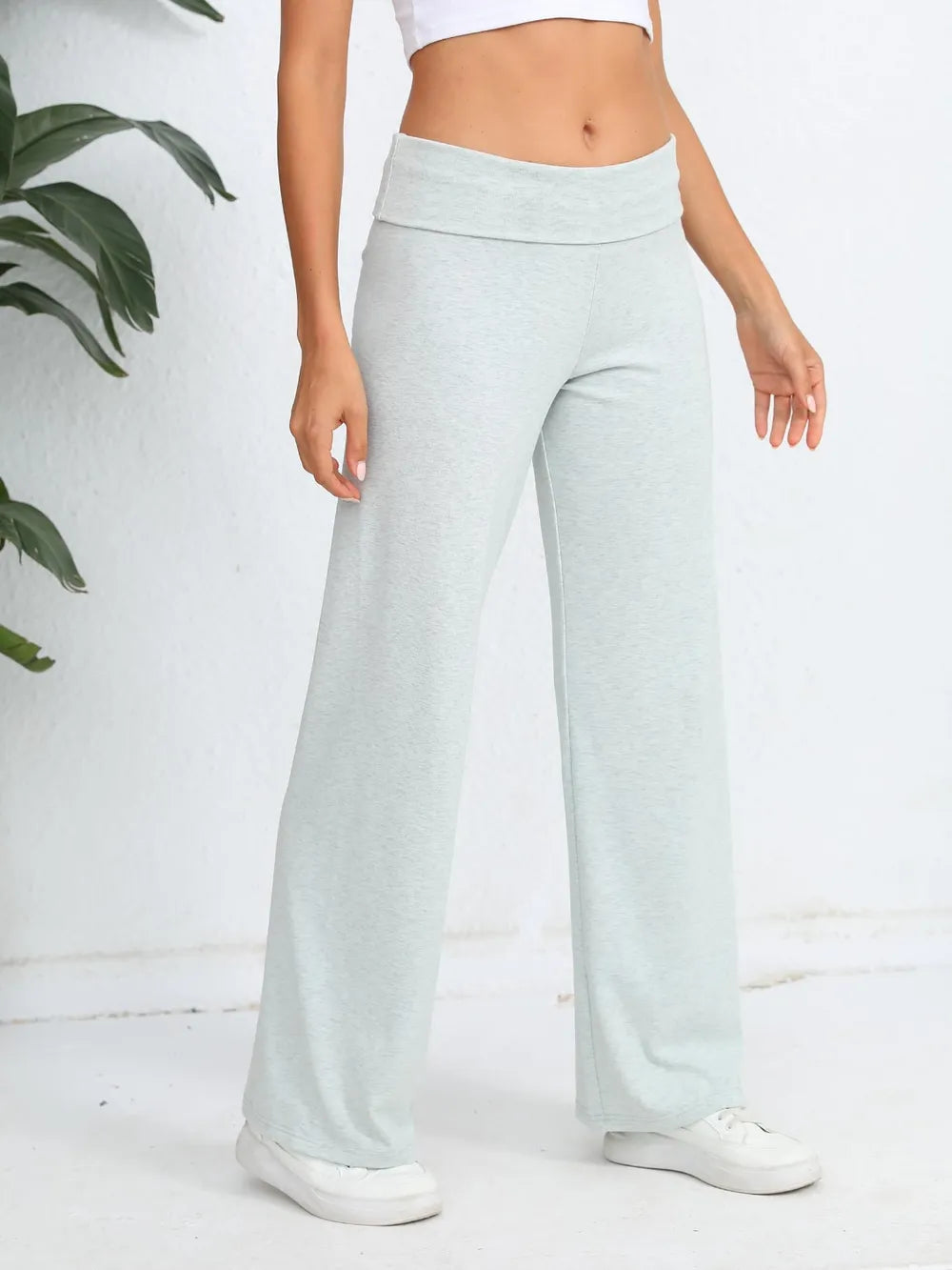 Elastic Waist Wide Leg Pants (9)