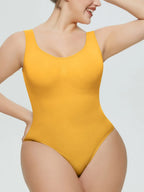 Scoop Neck Wide Strap Shaping Bodysuit (9)