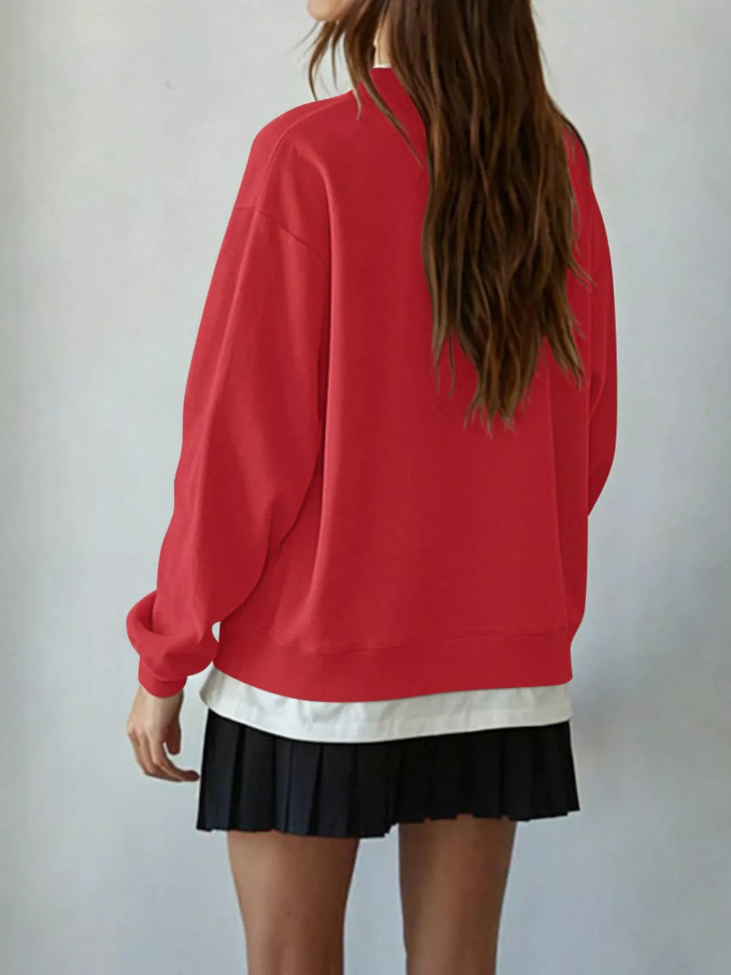 Oversized Crew Neck Sweatshirt (7)