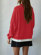Oversized Crew Neck Sweatshirt (7)