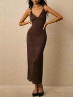 Sleeveless Ribbed Knit Midi Dress (2)