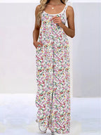 Full Size Floral Print Wide Leg Casual Jumpsuit Plus (15)