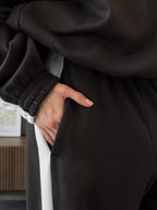 Zip Up Long Sleeve Outerwear Pants Set (14)