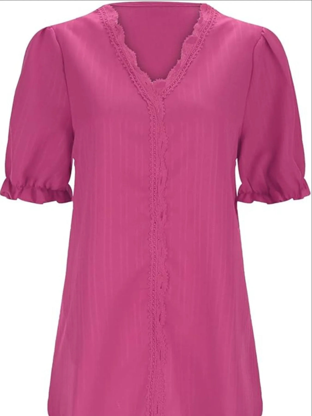 Full Size Lace Detail V-neck Blouse Plus (10)