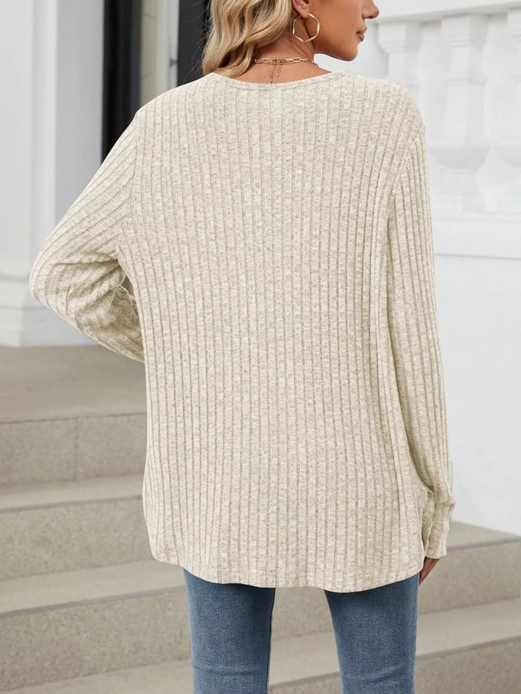 Ribbed Button-up Cardigan (26)