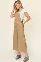 Full Size Texture Sleeveless Wide Leg Overall (8)