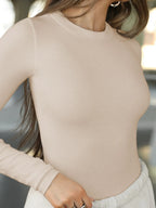Round Neck Long Sleeve T-shirt (3)